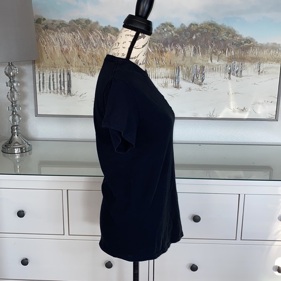 Smiley Originals Embroidered Black and Yellow Short Sleeve T-Shirt Size Small 🙂 - Picture 4 of 11